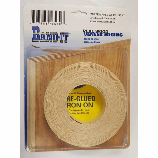 Band-It 50 ft. x 0.87 x 0.03 in. White Maple Real Wood Veneer Edging 5992698